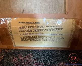 Original Oil on Canvas European Street Scene by MONSERRAT S. TORRENS