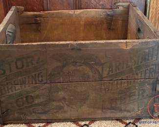 Antique STORZ Brewing Co Wood Beer Crate