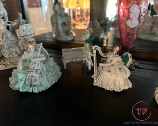 Antique Muller Volkstedt DRESDEN Musical Figurines