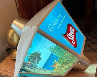 Large STORZ Lighted Hanging Beer Display Sign