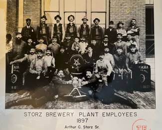 1897 STORZ Brewery Plant Employees Reproduction Photo