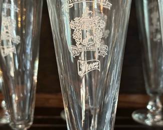 1950's STORZ 75th Anniversary Pilsner Beer Glasses