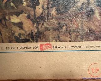 Vintage STORZ Wall Advertisement Display