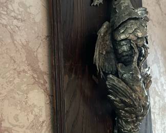 Pewter Quails Display Purchased from DREW'S for the STORZ Mansion