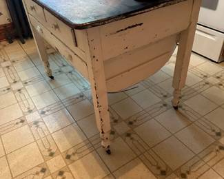 Antique Possum Belly Kitchen Cabinet Base