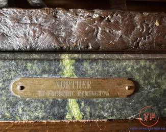 THE NORTHER 23" Bronze Western Sculpture After FREDERICK REMINGTON