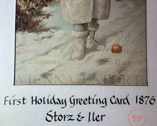 1897 STORZ & Iler Christmas Holiday Greeting Card