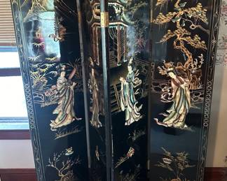 Vintage Japanese Wall Screen