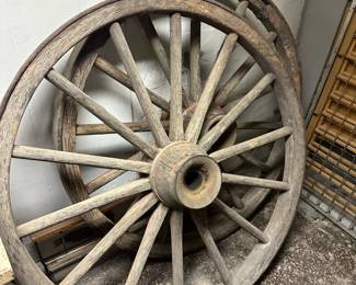 Large Antique Complete Wagon Wheels