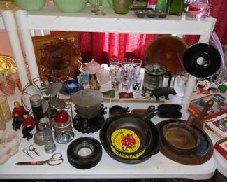 Several Unmarked Cast Iron Pans!