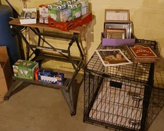 Dog Crate and Folding Work Bench!