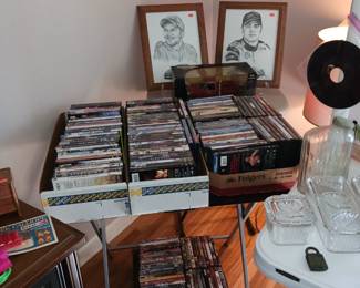 Lots of Dvd's, 2 Nascar Pictures and a Little Red Die Cast Truck New in the Box!