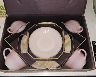 Another View of the Pink Dinnerware Set!