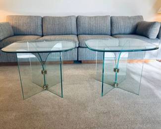 Leon Rosen Glass Tables