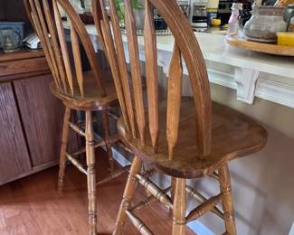 Pair of bar stools. 
