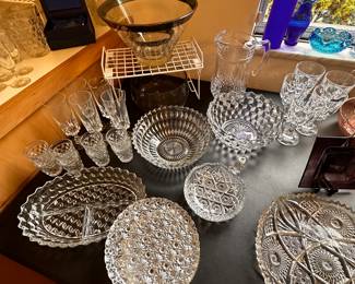 More Fostoria and come terrific colored glass! 