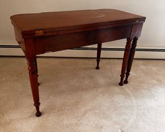 Got the keys today! Here is our initial walkthrough! This is a beautiful folding hall/gaming table! 