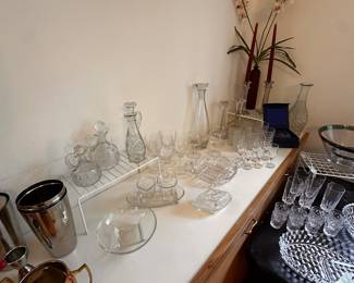 More clear glass! Mostly Fostoria! 