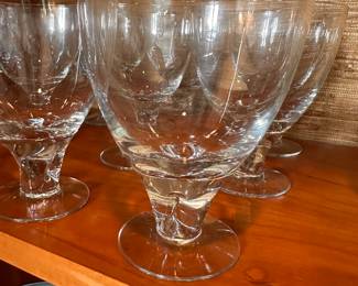 A wall full of beautiful glassware and collectibles! The is a service for 12 - Fine Crystal! 