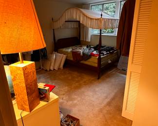 Downstairs bedroom filled with mens clothes and MORE! 