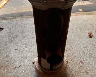 This is a REAL Estate Sale find: A Beautiful 1978 Godin Le Grande Stove, Model 3720, Victorian style, manufactured in France by the Godin Company. Has never been painted or altered.  Can burn coal or wood. Complete! 