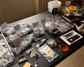 This is the FINAL Jewelry display! MANY MANY items from Earrings, Rings, Necklaces, Broaches and MORE! Masonic Temple Items Too!  This is the FINAL Jewelry display! MANY MANY items from Earrings, Rings, Necklaces, Broaches and MORE! Masonic Temple Items Too!  