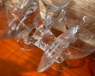 A wall full of beautiful glassware and collectibles! The is the companion set to the first set another service for 12 - Fine Crystal! 