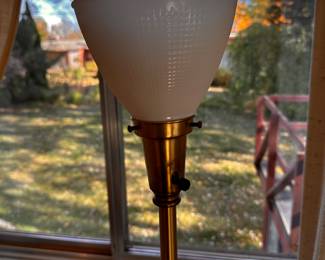 A terrific MCM Hemp Twine & Maple Wood Table Lamp!