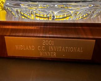 A stunning Rovelli Crystal Bowl and Stand! This was an award.