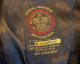 An entire collection of Vintage Boy Scouts of America Items! Hats, Sashes, Patches, Cutlery, Badges, Belt Buckles etc... Excellent Beret! 