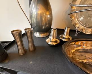 I LOVE these MCM Salt and Pepper Shakers! Lots of Pewter too! 