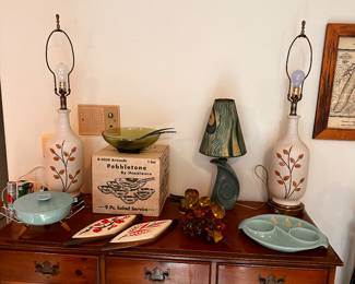 An entire assortment of MCM Accessories! PERFECT for your MCM Midland Home!  (Without the shades)