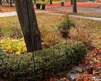 The yard has some nice "garden" implements/art! 