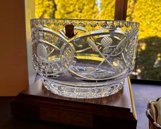 A stunning Rovelli Crystal Bowl and Stand! This was an award.