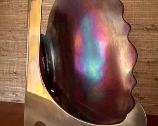 Got the keys today! Here is our initial walkthrough! A beautiful Fenton Holly Carnival Glass Bowl! 