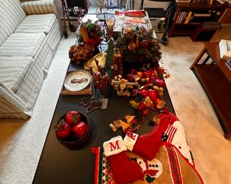 Table full of Christmas! Perfect time of the year to grab something for your home! Wrapping paper and Gift Bags Galore! 