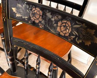 Got the keys today! Here is our initial walkthrough! A set of four antique Hitchcock chairs! 