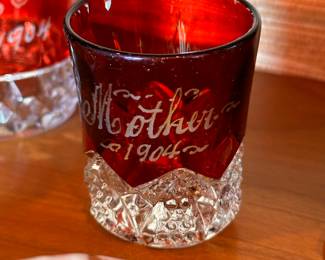 This Ruby MOTHER glass is dates  1904!