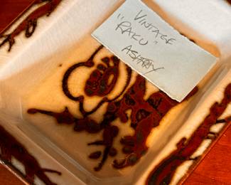 Nice RAKU ashtray! MCM! 