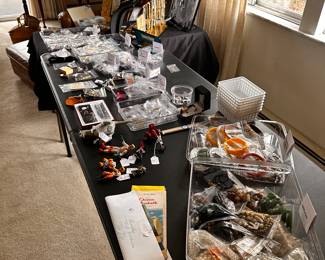 This is the FINAL Jewelry display! MANY MANY items from Earrings, Rings, Necklaces, Broaches and MORE! Masonic Temple Items Too!  