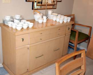 Mid Century Modern Blonde Oak Buffet