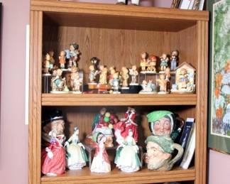 25+ Hummel Figurines (some TMK2), Royal Doulton Character Mugs, Royal Doulton Figurines