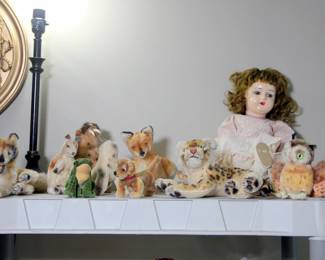 Steiff Animals, Antique Composition Doll