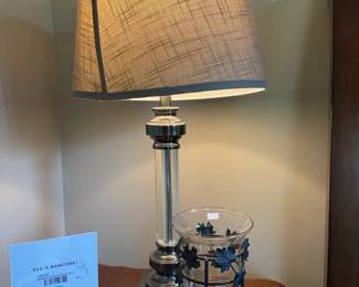 Lucite and Metal Accent Lamp
