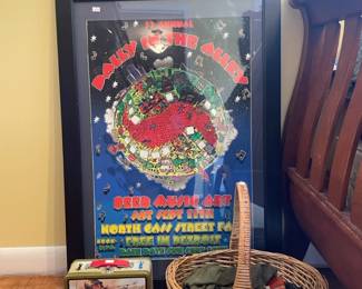 Framed poster