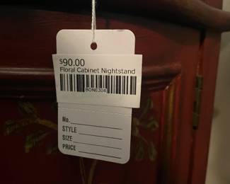 Floral Cabinet Nightstand