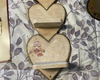 Hand Painted Wooden Shelf