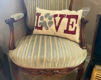 French Provincial Parlor Chair, Fiesta accordion