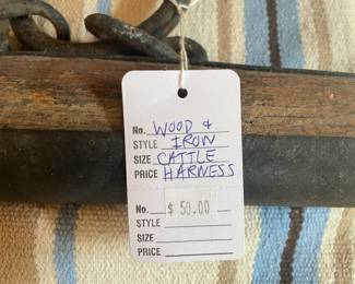 Wood and iron cattle harness