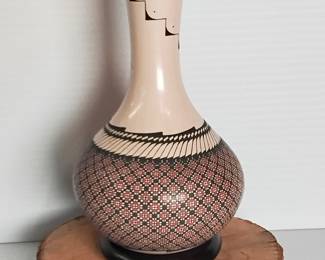 LOT #8:  CHOICE OF FOUR PIECES: One-of-a-Kind Signed  Pottery Vessel from the Mata Ortiz Village